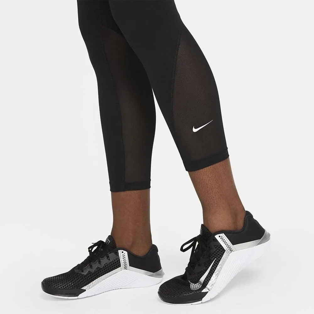 Nike One Women's Mid-Rise 7/8 Mesh-Paneled Leggings