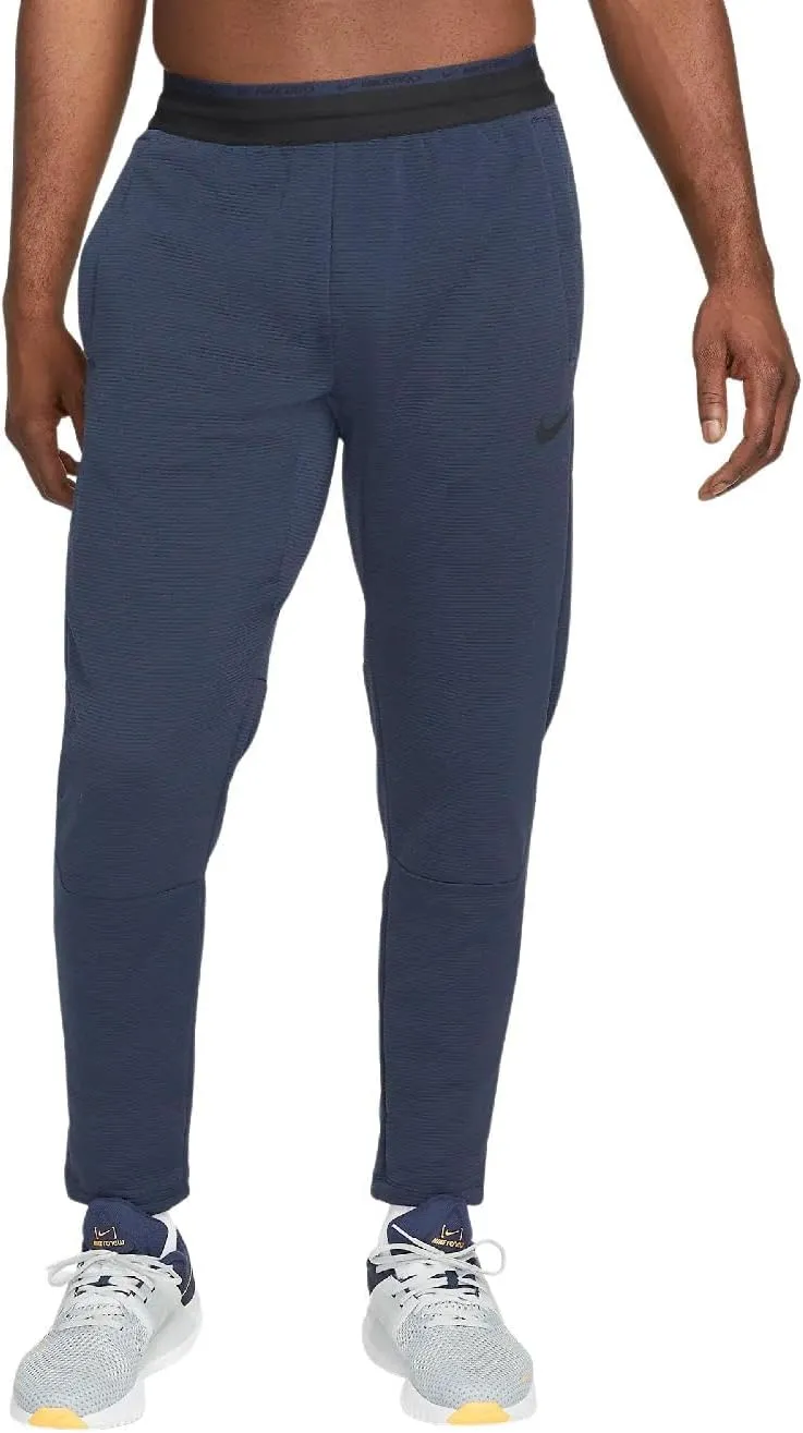 Nike Pro Men's Fleece Training Pants (as1, Alpha, xx_l, Regular, Regular, Obsidian/Black/Black, Regular)