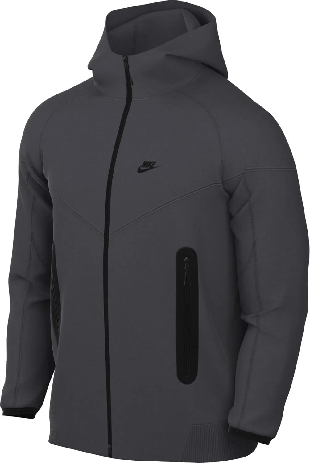 Nike Sportswear Tech Fleece Windrunner Men's Full-Zip Hoodie Size - Small Anthracite/Black