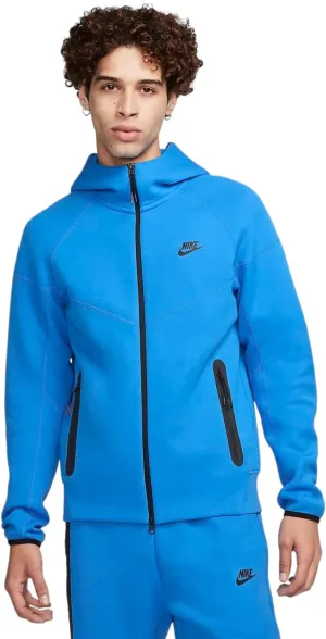 Nike Sportswear Tech Fleece Windrunner Men's Full-zip Hoodie Size-X-Large, Light Photo Blue/Black