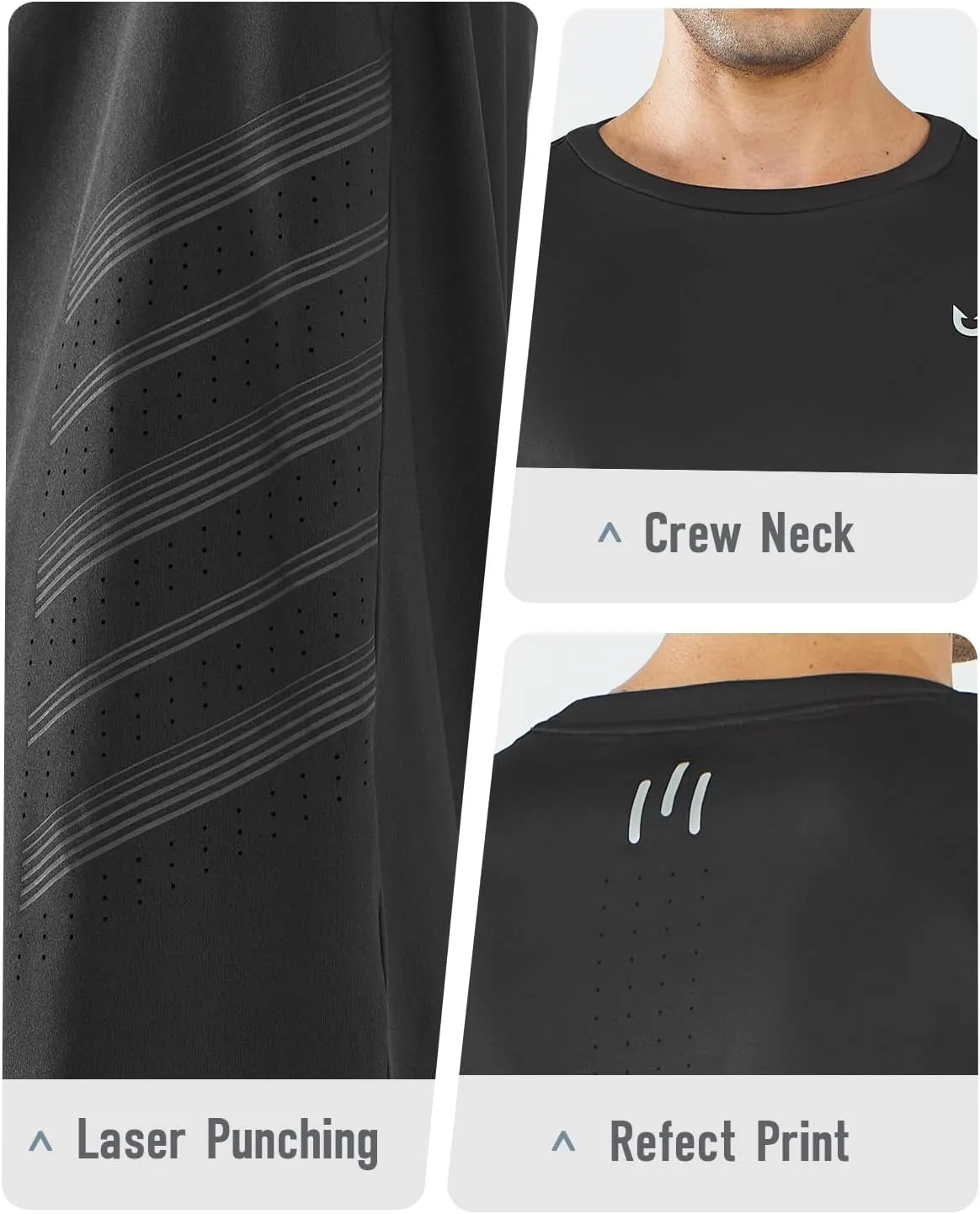 NORTHYARD Men’s Long Sleeve Quick Dry Shirts Workout Gym Athletic Running Sun Shirts Tops