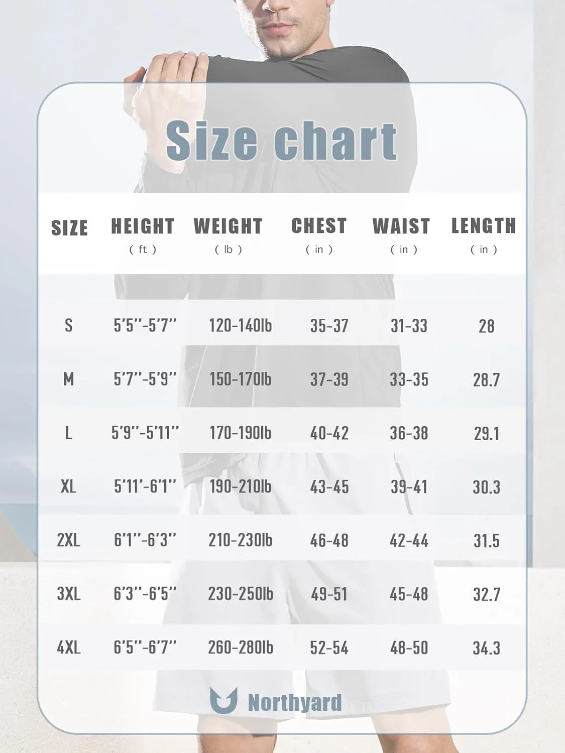 NORTHYARD Men’s Long Sleeve Quick Dry Shirts Workout Gym Athletic Running Sun Shirts Tops