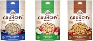 Nutro All Natural Crunchy Training Treats For Dogs 3 Flavor Variety Bundle: (1) Peanut Butter, (1) Mixed Berries, and (1) Apple, 10 Oz. Ea. (3 Bags Total)