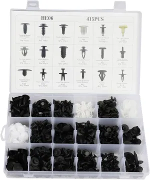 OCPTY Car Fender Clips Slider Clips Replacement for Toyota,for Honda,for Ford Universal Plastic Fender Clips with 18 Sizes Car Fender Clips Automotive