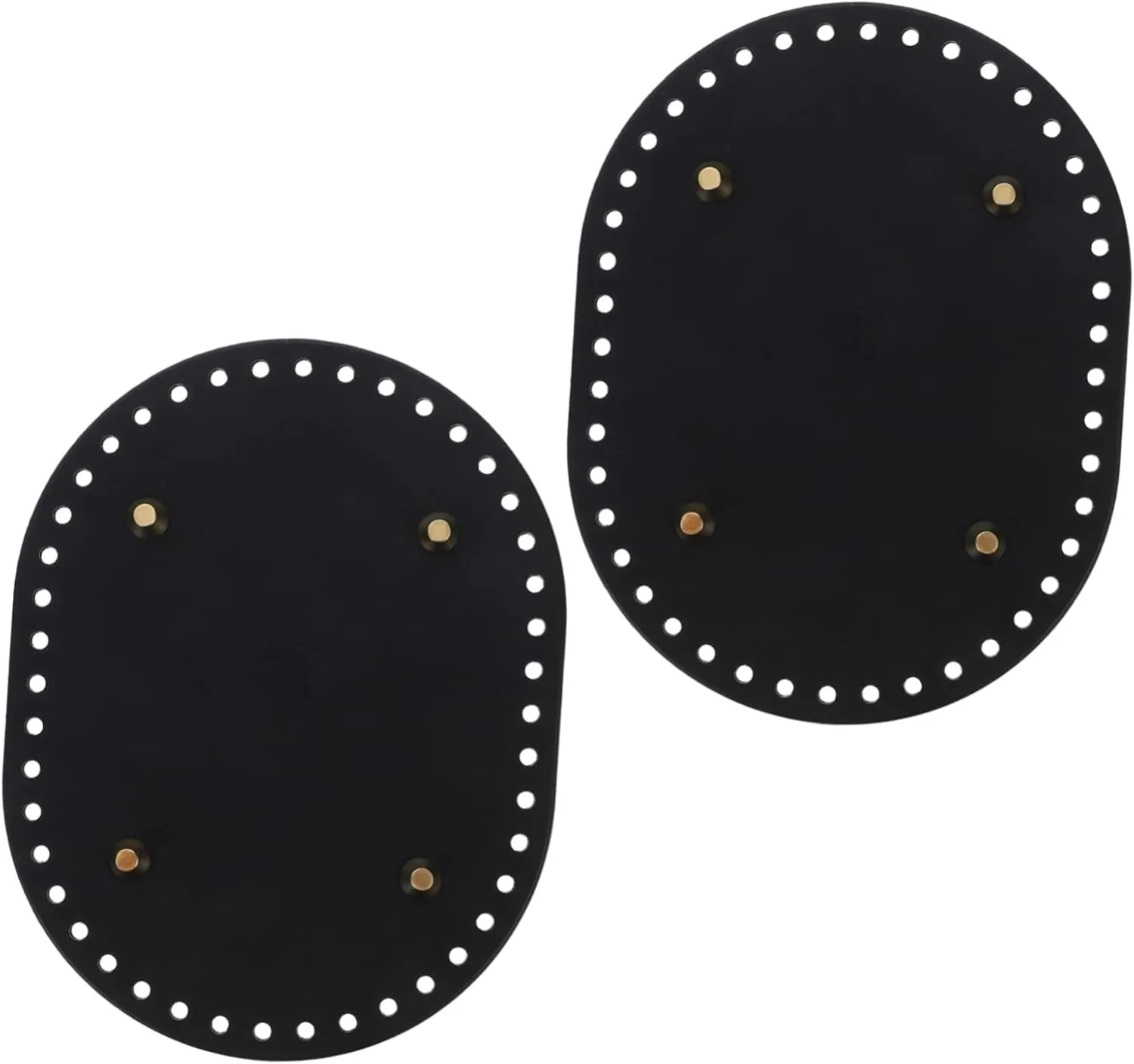OFFIGAM 2pcs Faux Leather Bottoms for DIY Bag Making Crochet Bag Bottoms Protective Feet for Shoulder Bags