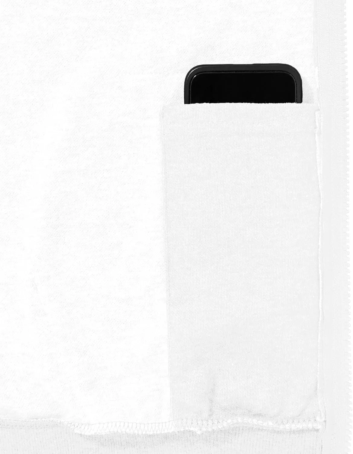 Ohoo Mens Slim Fit Zip up Hoodie Short Sleeve Thin Jacket Full Zip Sweatshirt with Kanga Pocket