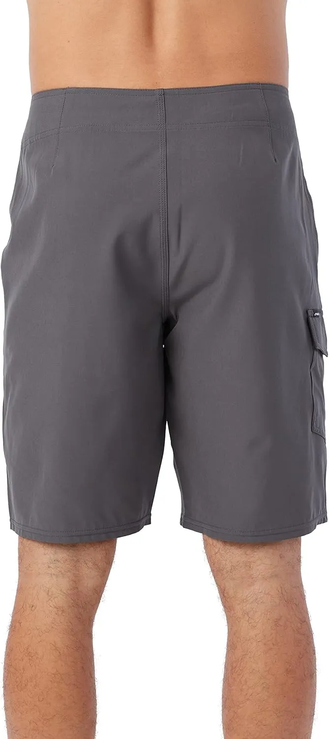 O'NEILL Men's 21 Inch Hyperfreak Divergent Boardshorts - Quick Dry Swim Trunks for Men with Fixed Waist and Quick Dry Fabric