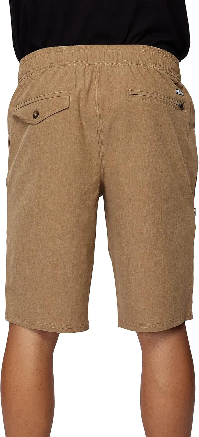 O'Neill Men's Hybrid Khaki Shorts - 21 Inch Outseam, Quick Dry Fabric with Stretch