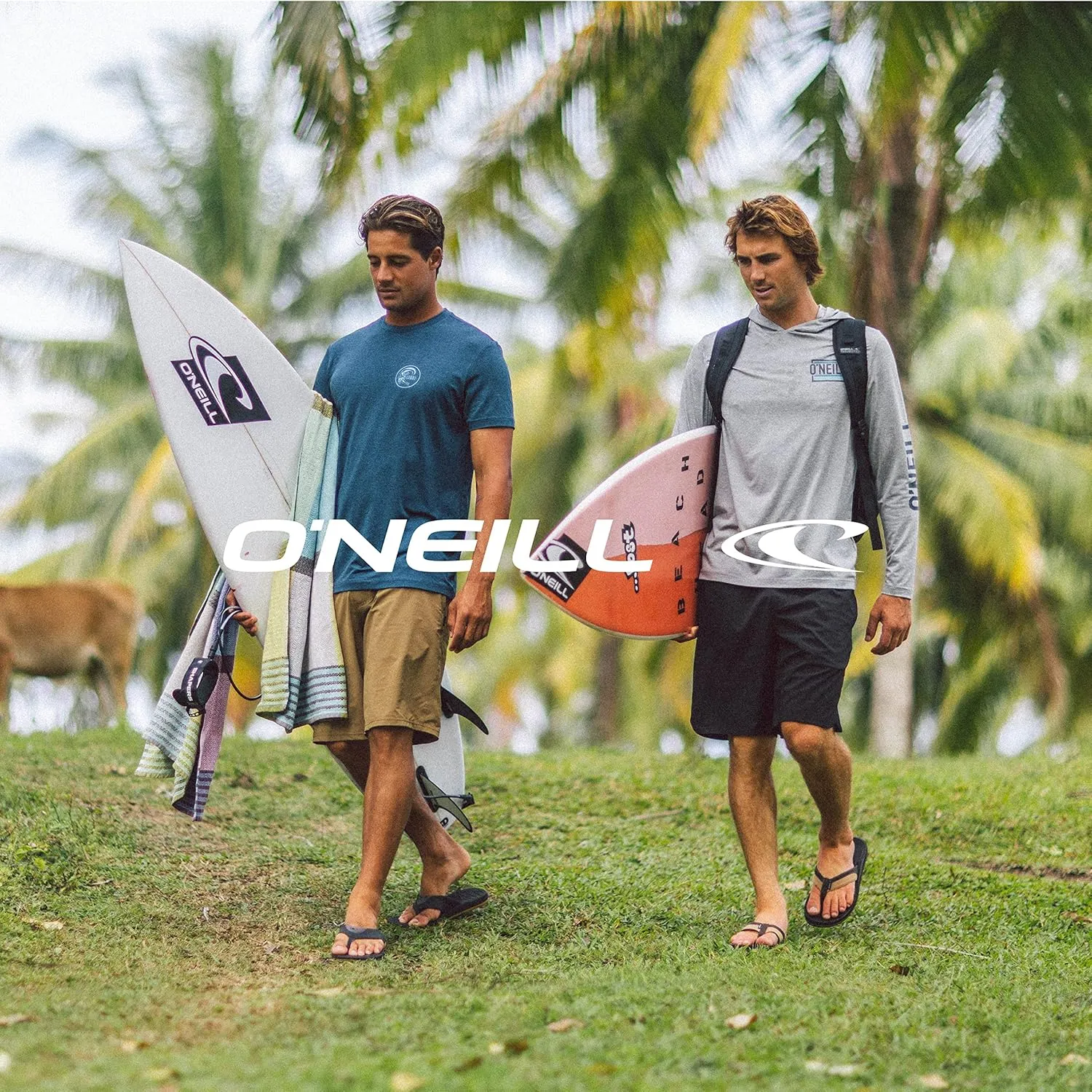 O'Neill Men's Hybrid Khaki Shorts - 21 Inch Outseam, Quick Dry Fabric with Stretch