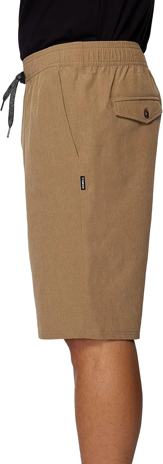 O'Neill Men's Hybrid Khaki Shorts - 21 Inch Outseam, Quick Dry Fabric with Stretch