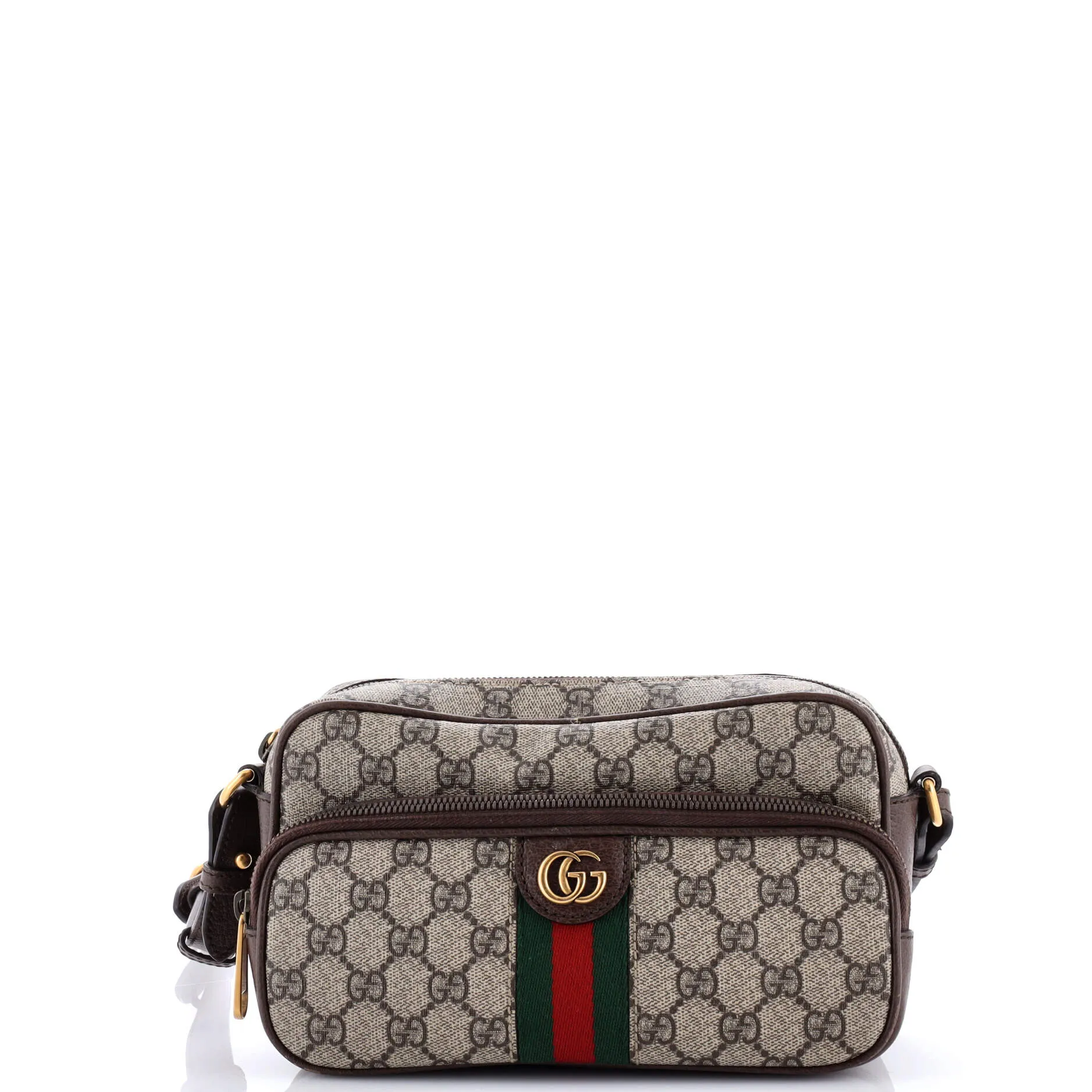 Ophidia Front Pocket Messenger Bag GG Coated Canvas Small