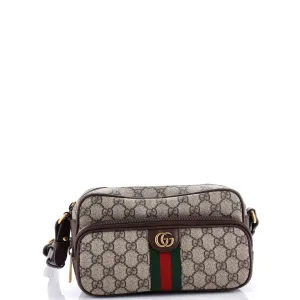 Ophidia Front Pocket Messenger Bag GG Coated Canvas Small