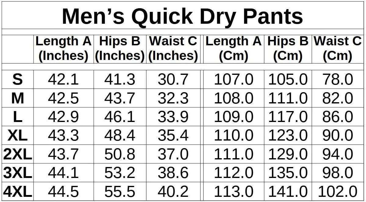 Ordy BOOM! - Men's Quick Dry Pants (S - 4XL)