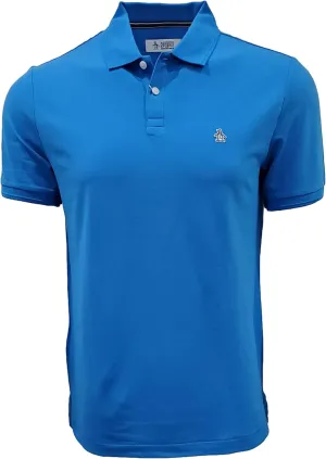 Original Penguin Men's New! Daddy Pique Polo (US, Alpha, Large, Regular, Regular, Ibiza Blue)
