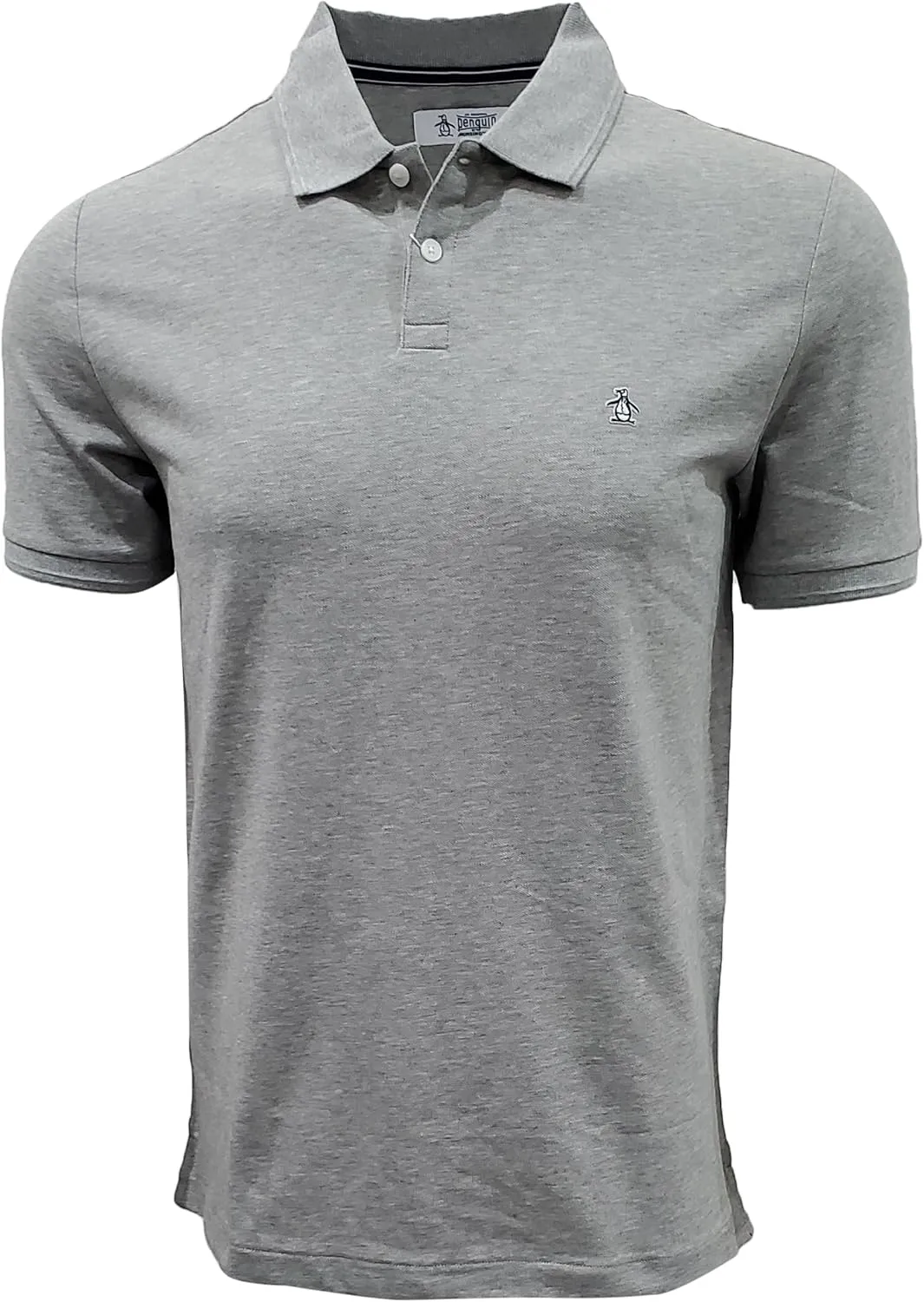 Original Penguin Men's New! Daddy Pique Polo (US, Alpha, Large, Regular, Regular, Rain Heather)