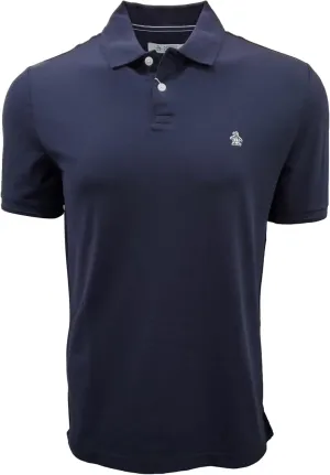 Original Penguin Men's New! Daddy Pique Polo (US, Alpha, Small, Regular, Regular, Dark Sapphire)