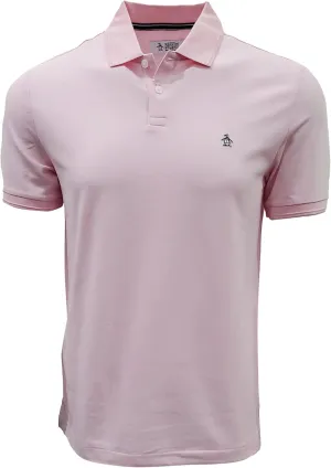 Original Penguin Men's New! Daddy Pique Polo (US, Alpha, Small, Regular, Regular, Parfait Pink)