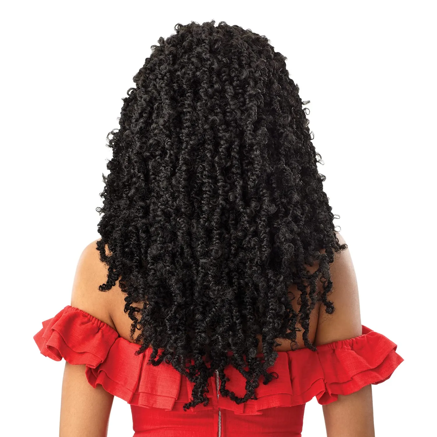 Outre Synthetic Twisted Up 4X4 HD Braid Lace Wig - BUTTERFLY BOMB TWIST 24 (Color:DR1B/2T3027)