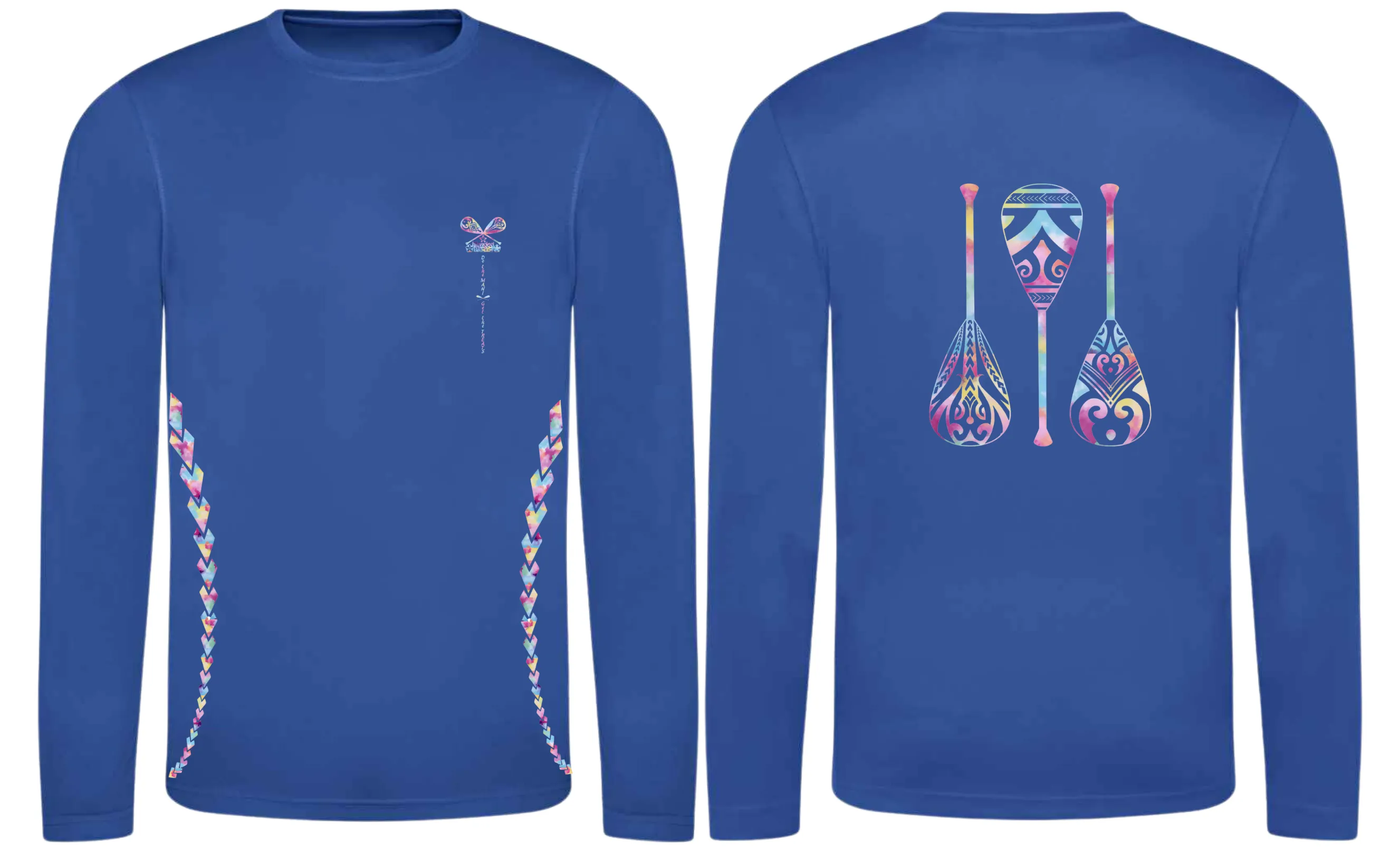 Paddles Up - Quick Dry Long Sleeve T-shirt- Unisex