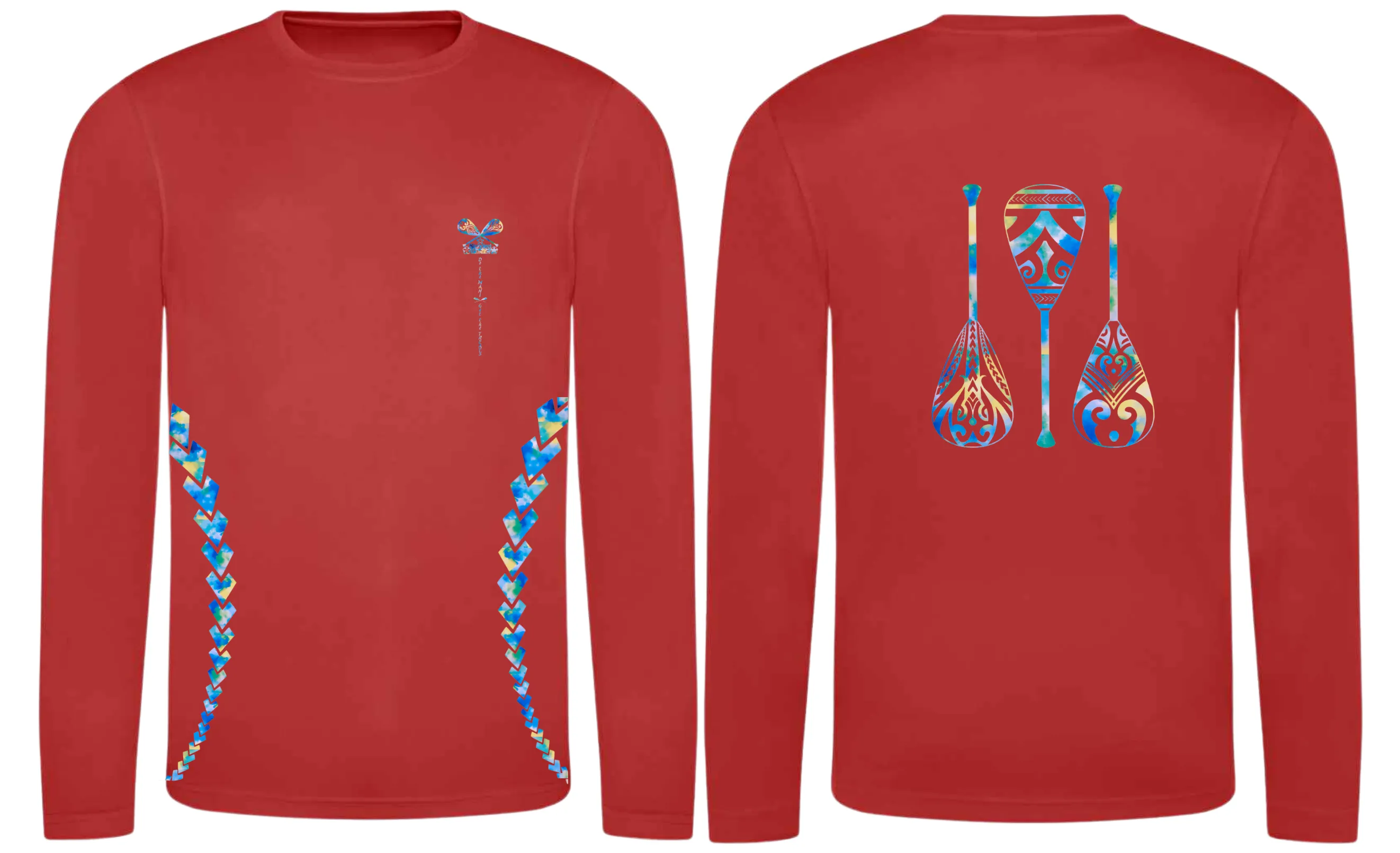 Paddles Up - Quick Dry Long Sleeve T-shirt- Unisex