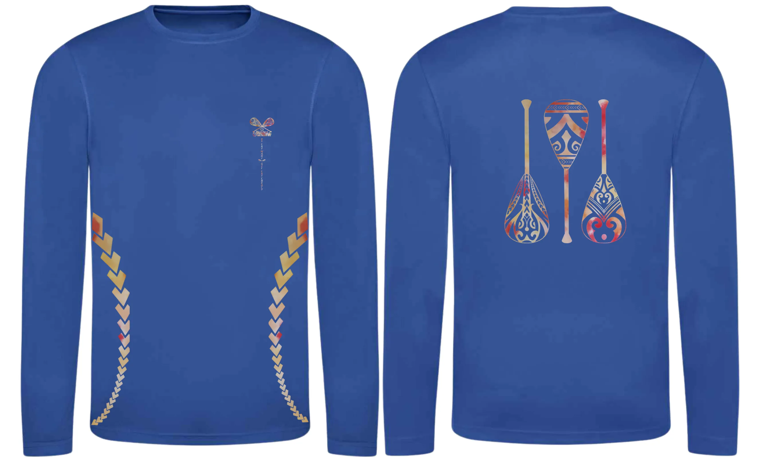 Paddles Up - Quick Dry Long Sleeve T-shirt- Unisex