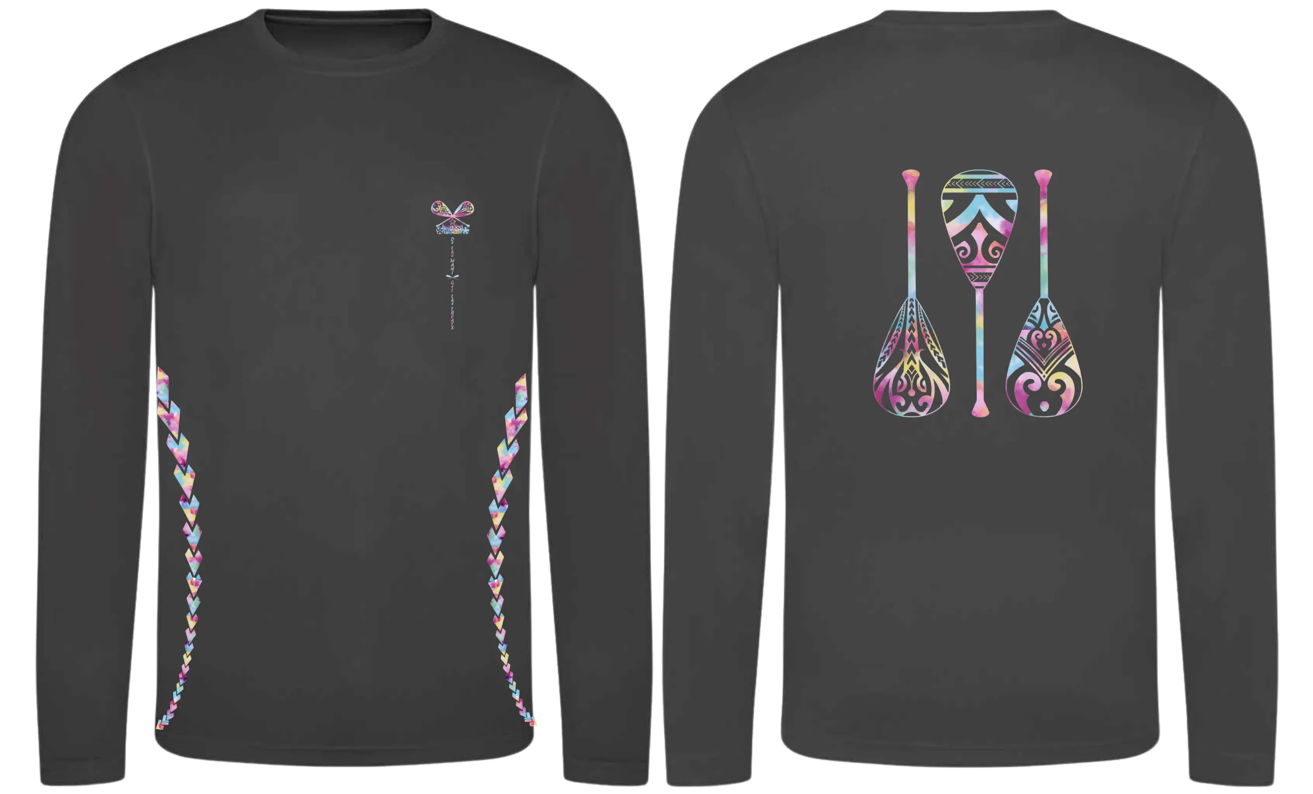 Paddles Up - Quick Dry Long Sleeve T-shirt- Unisex