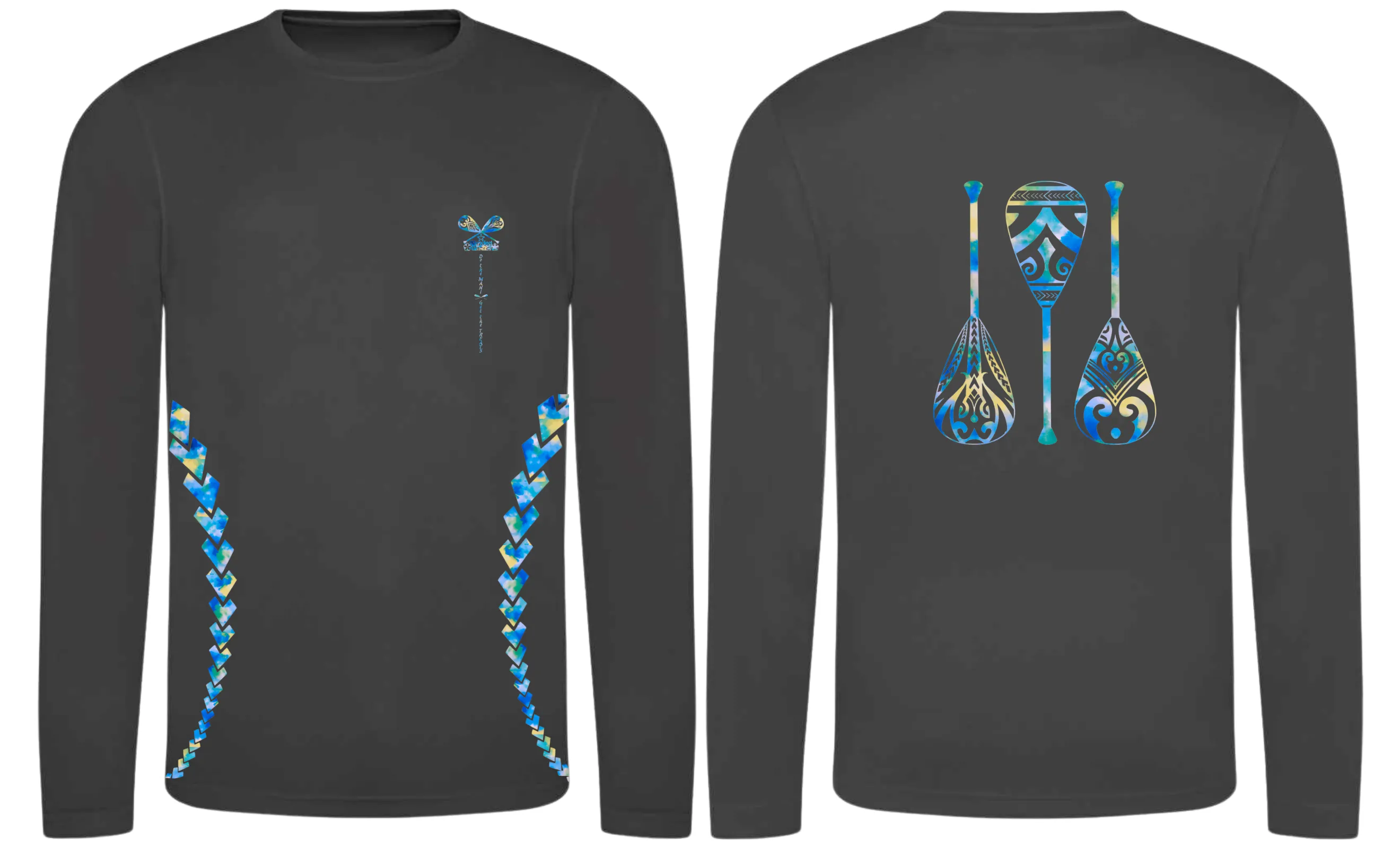 Paddles Up - Quick Dry Long Sleeve T-shirt- Unisex