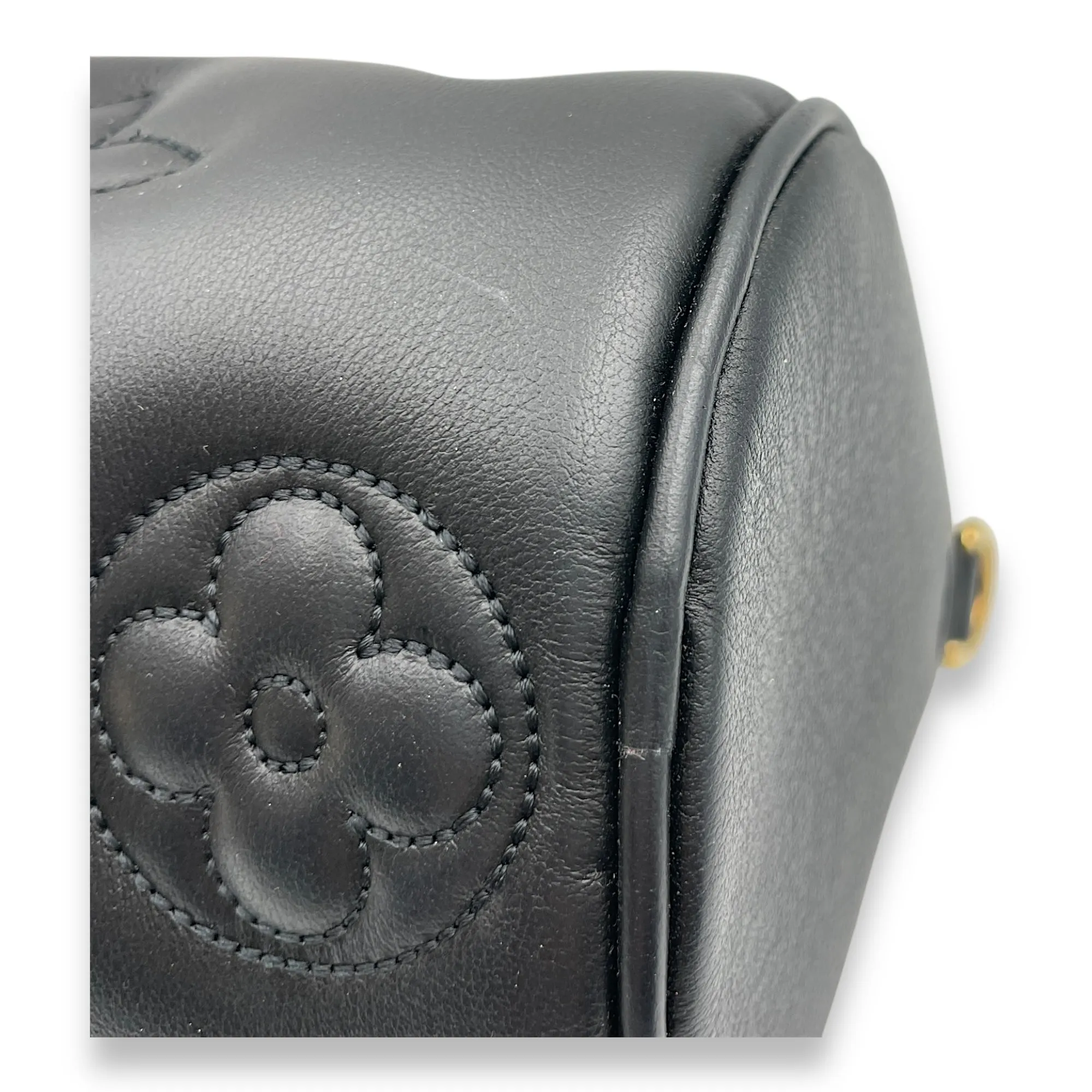 Papillon BB Black Crossbody Bag in Calfskin, Gold hardware