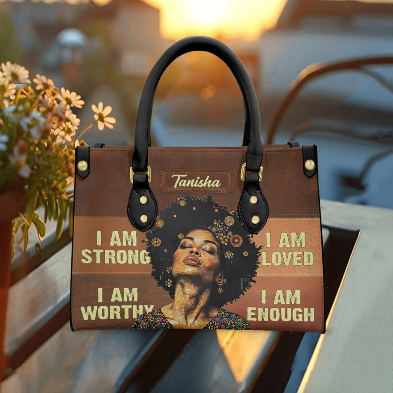Personalized Handbags for Women, Custom Name Leather Handbags,Mother's Day Gift