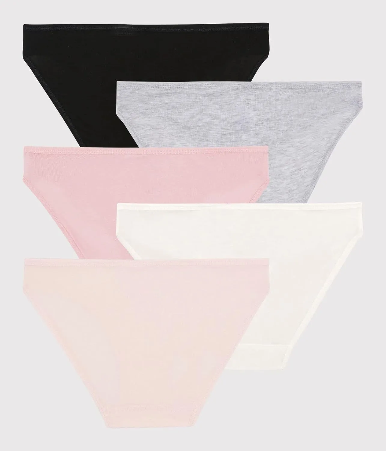 Petit Bateau WOMEN'S WEEKDAY FINE COTTON BRIEFS - 5-PACK SIZES XXS-XL