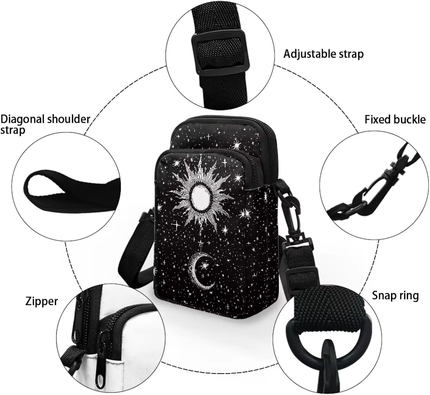 Phone Crossbody Purse for Women Small Messenger Pouch Ladies Cross Body Bags
