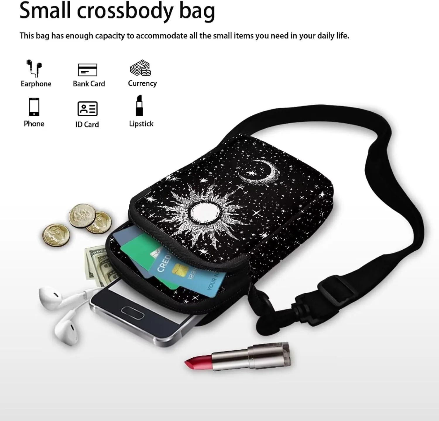 Phone Crossbody Purse for Women Small Messenger Pouch Ladies Cross Body Bags