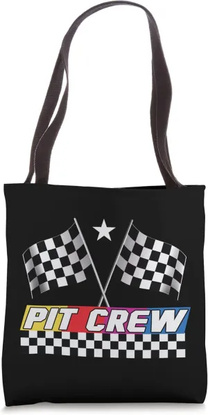 Pit Crew Racing Day for Stock Car Race Day Parties Tote Bag