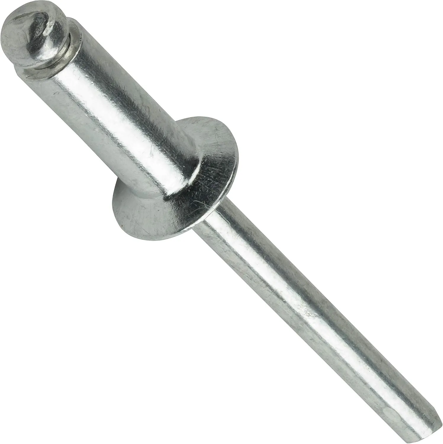 Pop Rivets - 3/16" x 1/2" (100 pcs) Heavy Duty, Open-End, Aluminum, Dome-Head Blind Rivets, Corrosion-Resistant & High Shear Strength, 6-8 Gap .376" - .500"