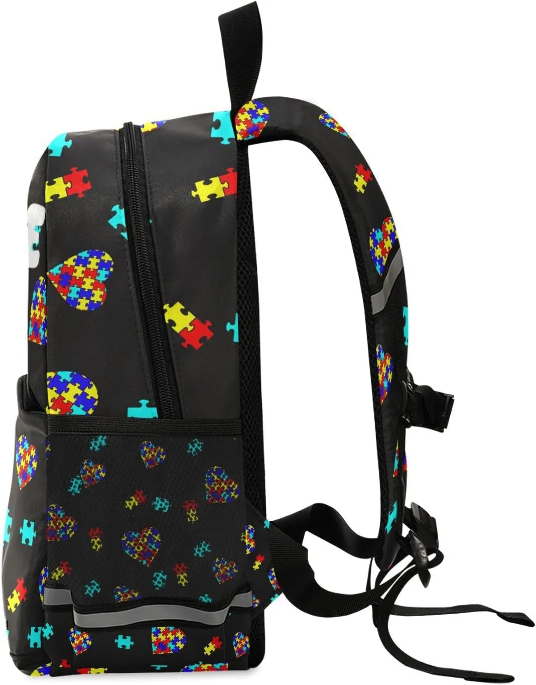 Preschool Backpacks，Kid's Casual Travel Bookbag with Leash，Cute Toddler Backpacks for Boys and Girls (Autism Awareness)