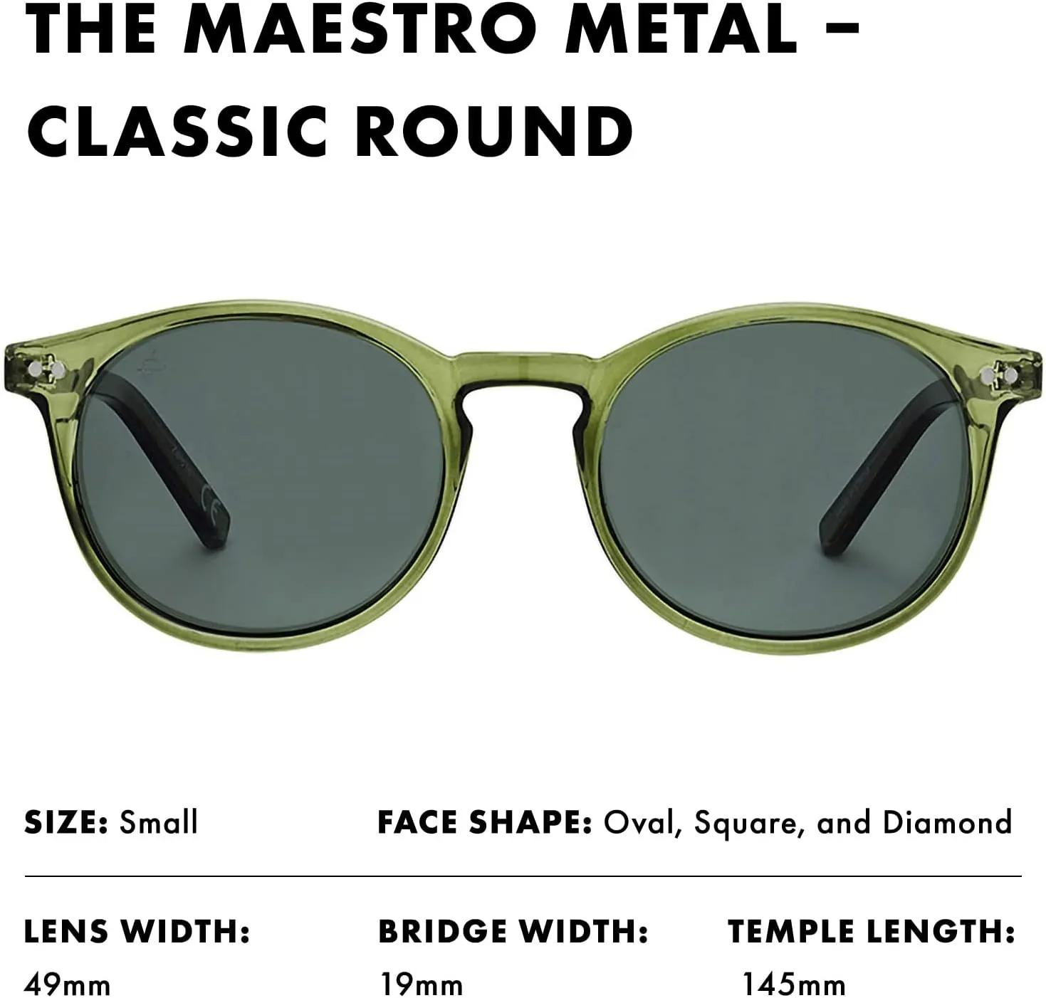 Prive Revaux The Maestro Metal Classic Round Sunglasses – Handcrafted, Polarized Lenses, 100% UV Protection – Men & Women