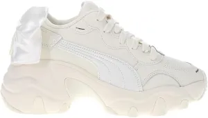PUMA Womens Pulsar Bowknot Platform Lace Up Sneakers Shoes Casual - White - Size 8 M