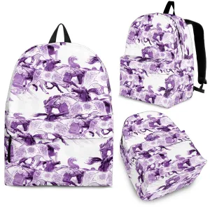 Purple Horse Backpack