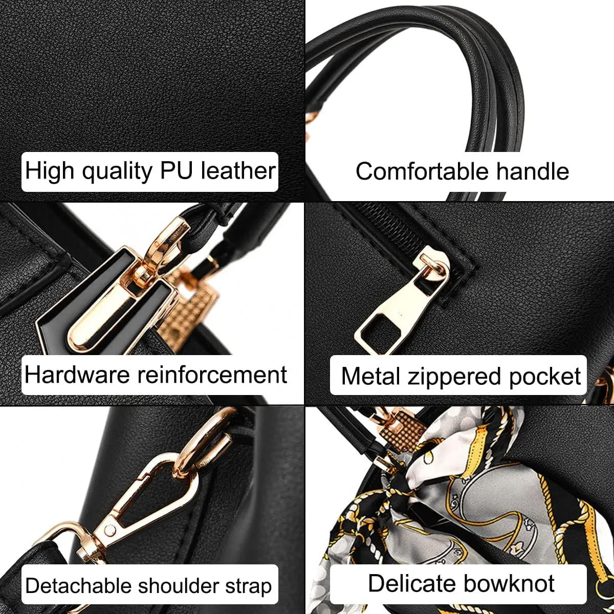 Purses and Handbags for Women PU Leather Top-Handle Satchel Bowknot Shoulder Bag Tote Flower Crossbody Bag(Khaki)