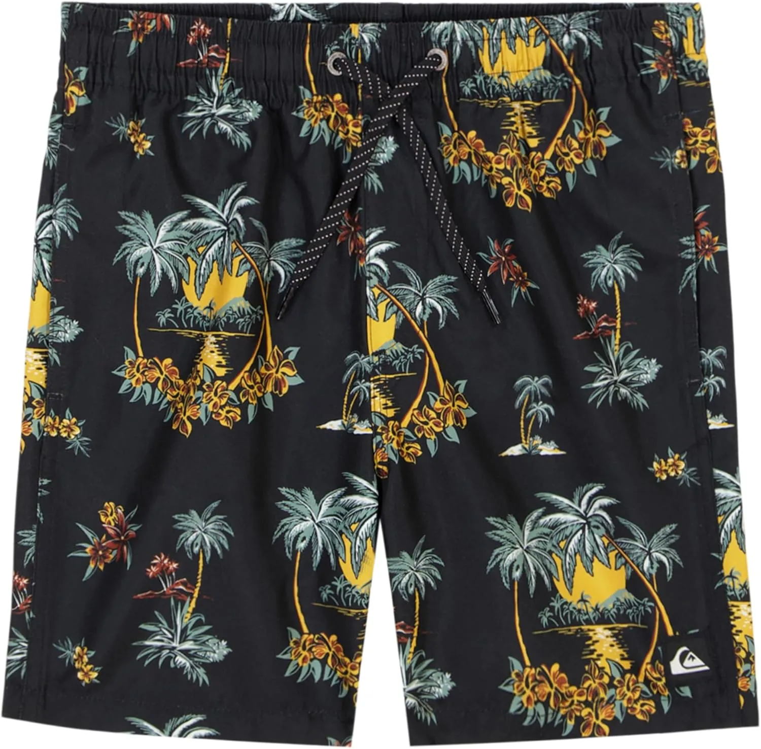 Quiksilver Boys' Volley Swim Trunks with UPF 50  Sun Protection, Quick Dry Bathing Suit Shorts
