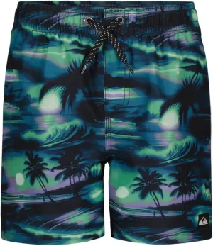 Quiksilver Boys' Volley Swim Trunks with UPF 50  Sun Protection, Quick Dry Bathing Suit Shorts