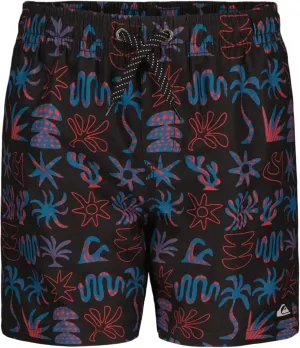 Quiksilver Boys' Volley Swim Trunks with UPF 50  Sun Protection, Quick Dry Bathing Suit Shorts