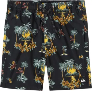 Quiksilver Boys' Volley Swim Trunks with UPF 50  Sun Protection, Quick Dry Bathing Suit Shorts