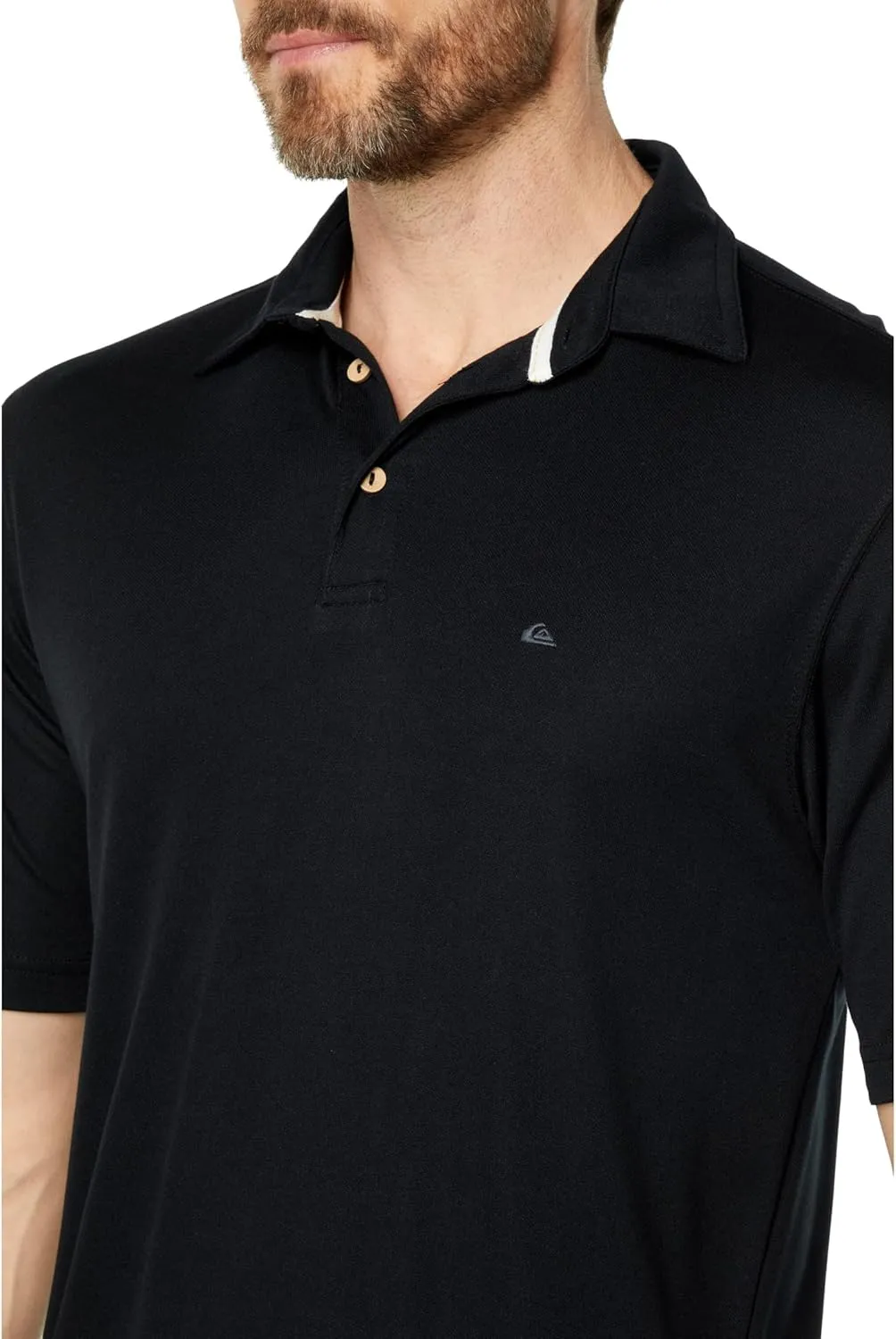 Quiksilver Men's Water 2 Lightweight Quick Dry Collared Polo Shirt