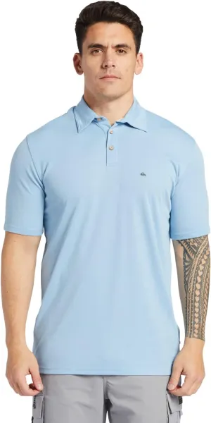 Quiksilver Men's Water 2 Lightweight Quick Dry Collared Polo Shirt