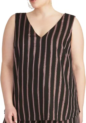 RACHEL Rachel Roy Women's Plus Size Violine Paneled Tank Top
