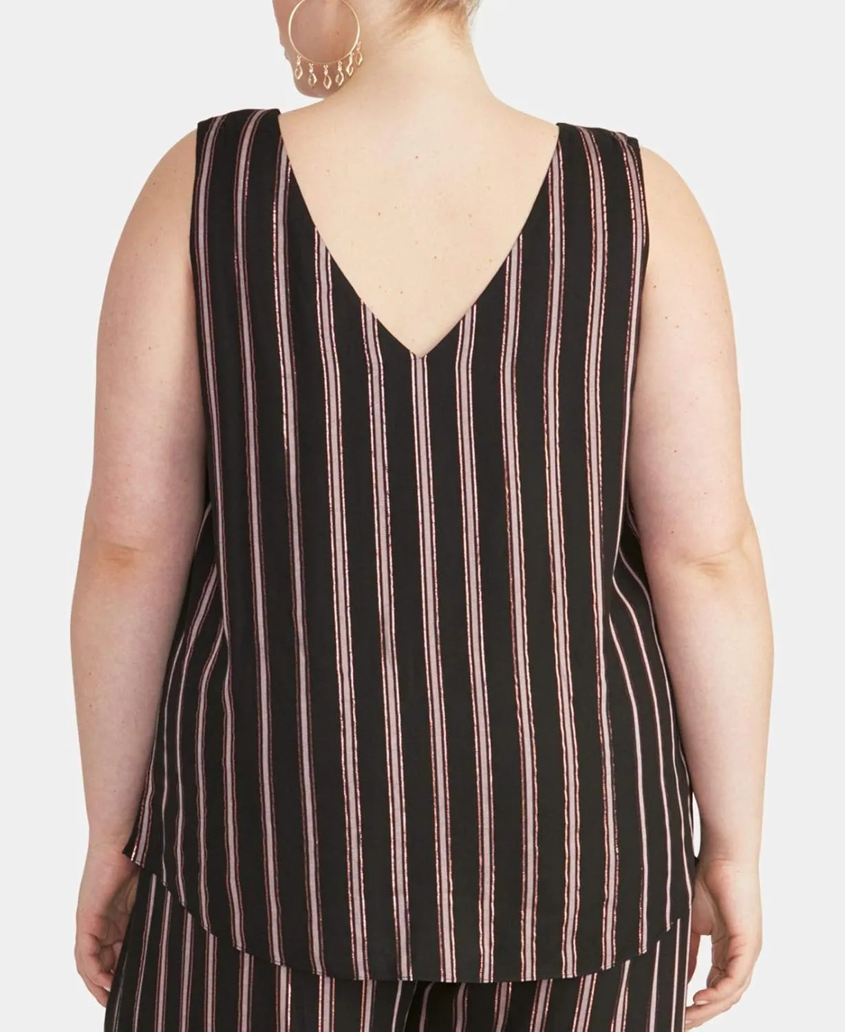 RACHEL Rachel Roy Women's Plus Size Violine Paneled Tank Top