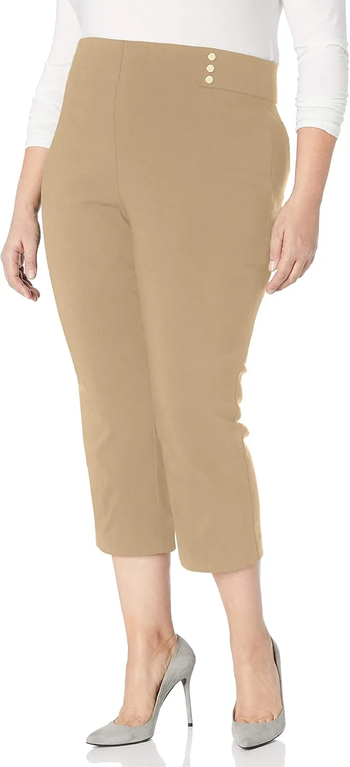 Rafaella Women's Plus Size Supreme Stretch Capri