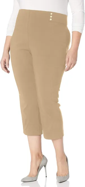 Rafaella Women's Plus Size Supreme Stretch Capri