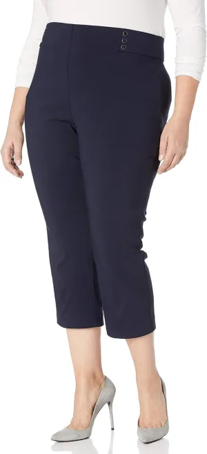 Rafaella Women's Plus Size Supreme Stretch Capri